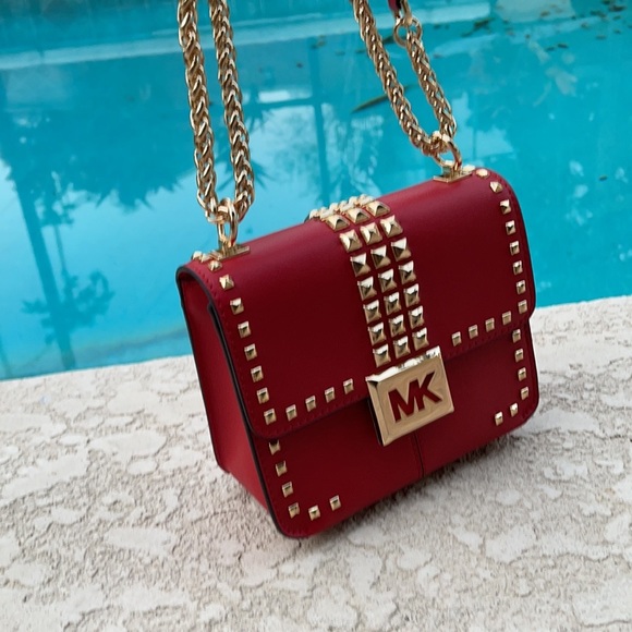 Michael Kors Bag / Bag Crossbody Sonia Sm cross Body Flame 35H1G6SS5L Red - Picture 8 of 16